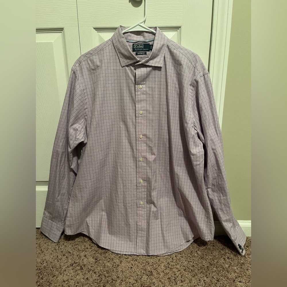 Polo by Ralph Lauren‎ Purple Long Sleeve Button Down Shirt XL
